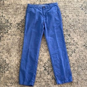 🌿 Vineyard Vines Breaker blue pant linen blend 32